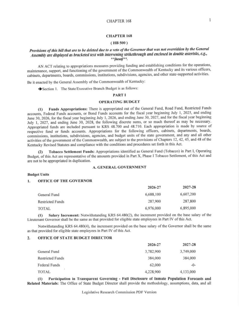 thumbnail of 2026 HB 500 Funding HBOT4KYVETS